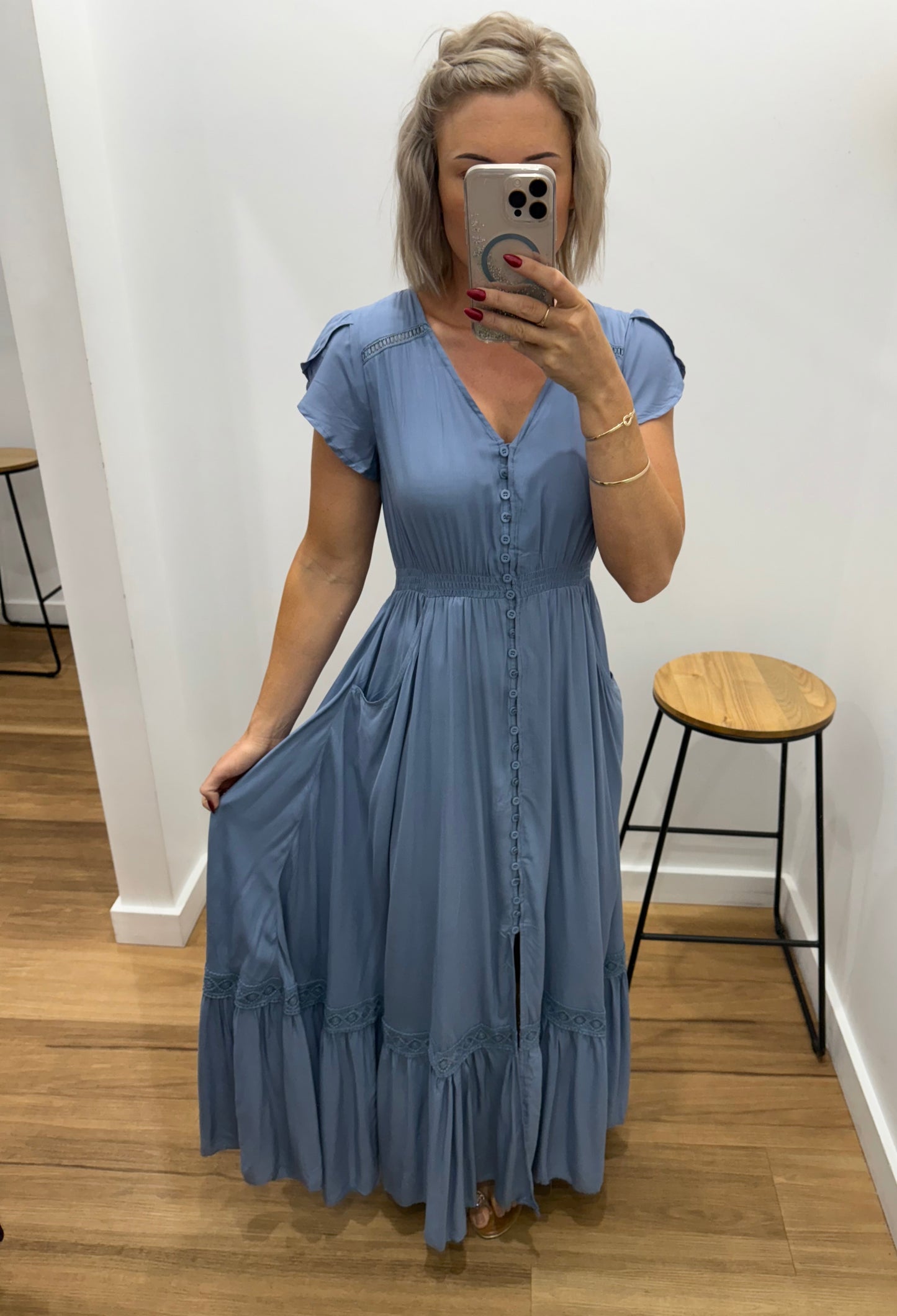 Dazie Maxi Dress -  Blue