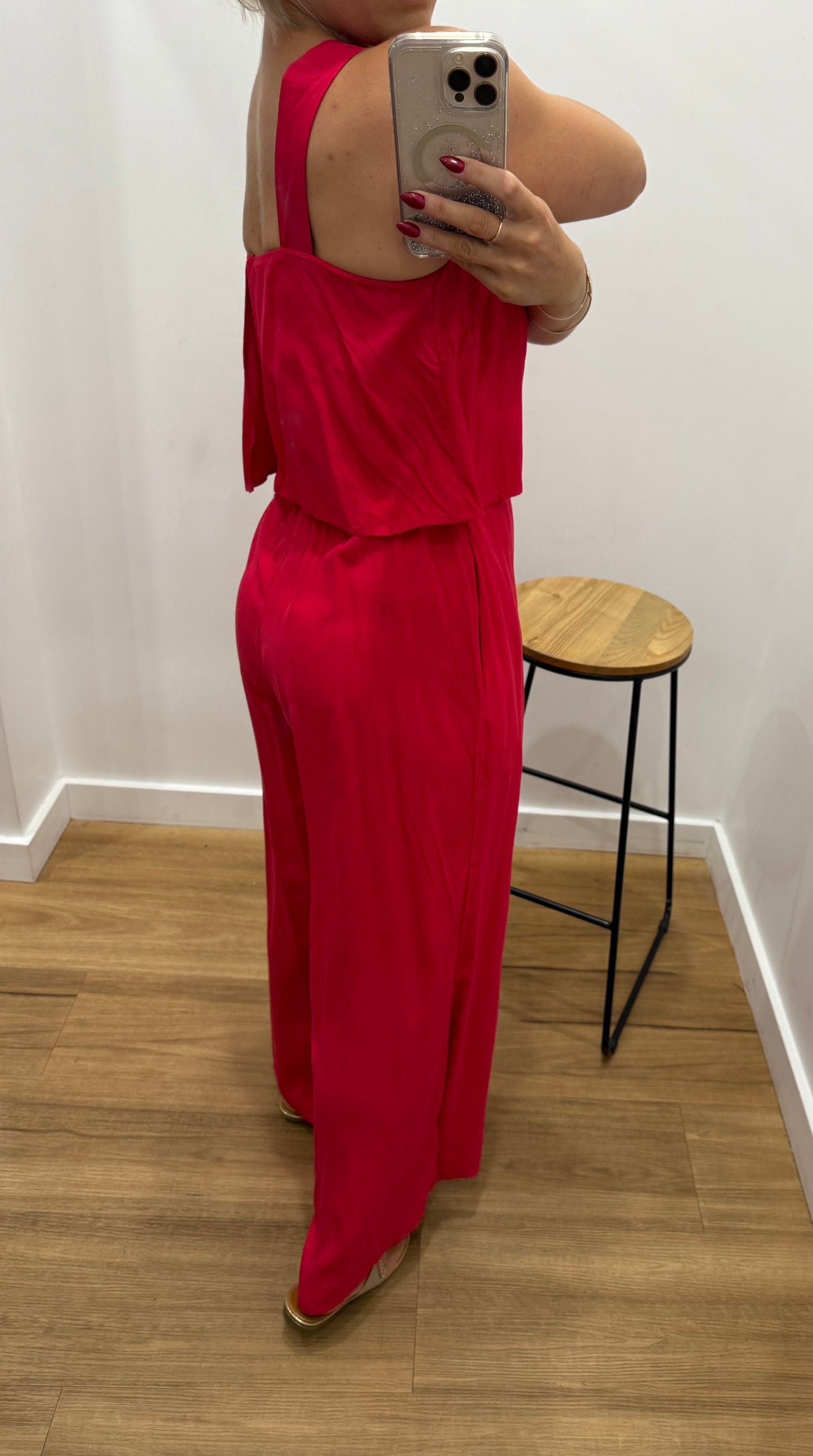 Santo Jumpsuit - Red