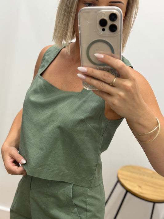 Dubai Top - Khaki