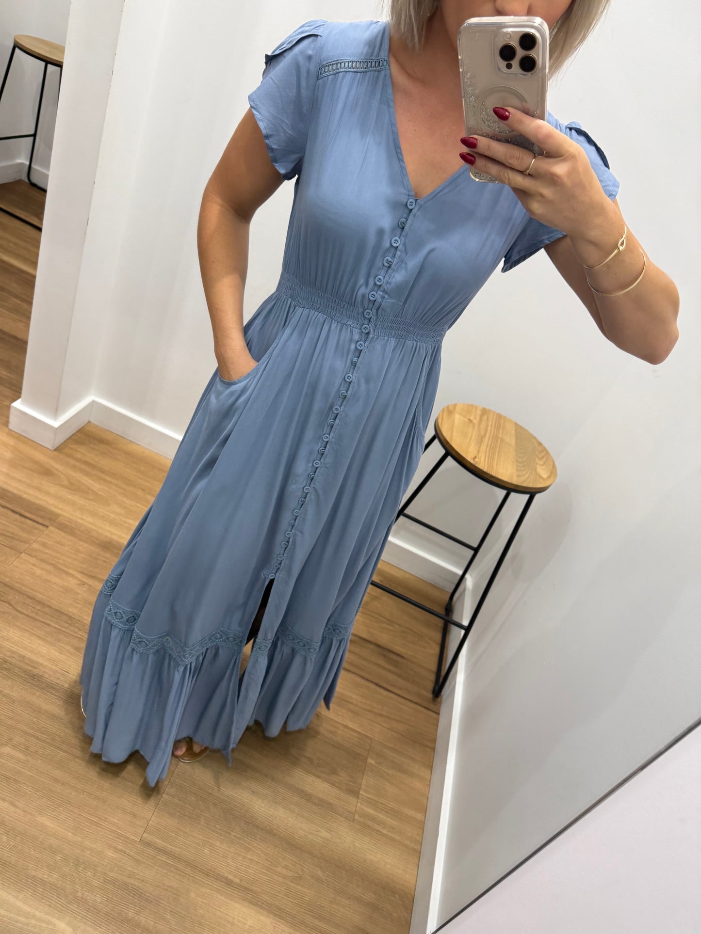 Dazie Maxi Dress -  Blue