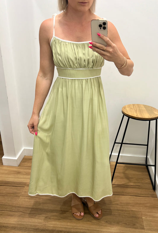 Janae Midi Dress - Green