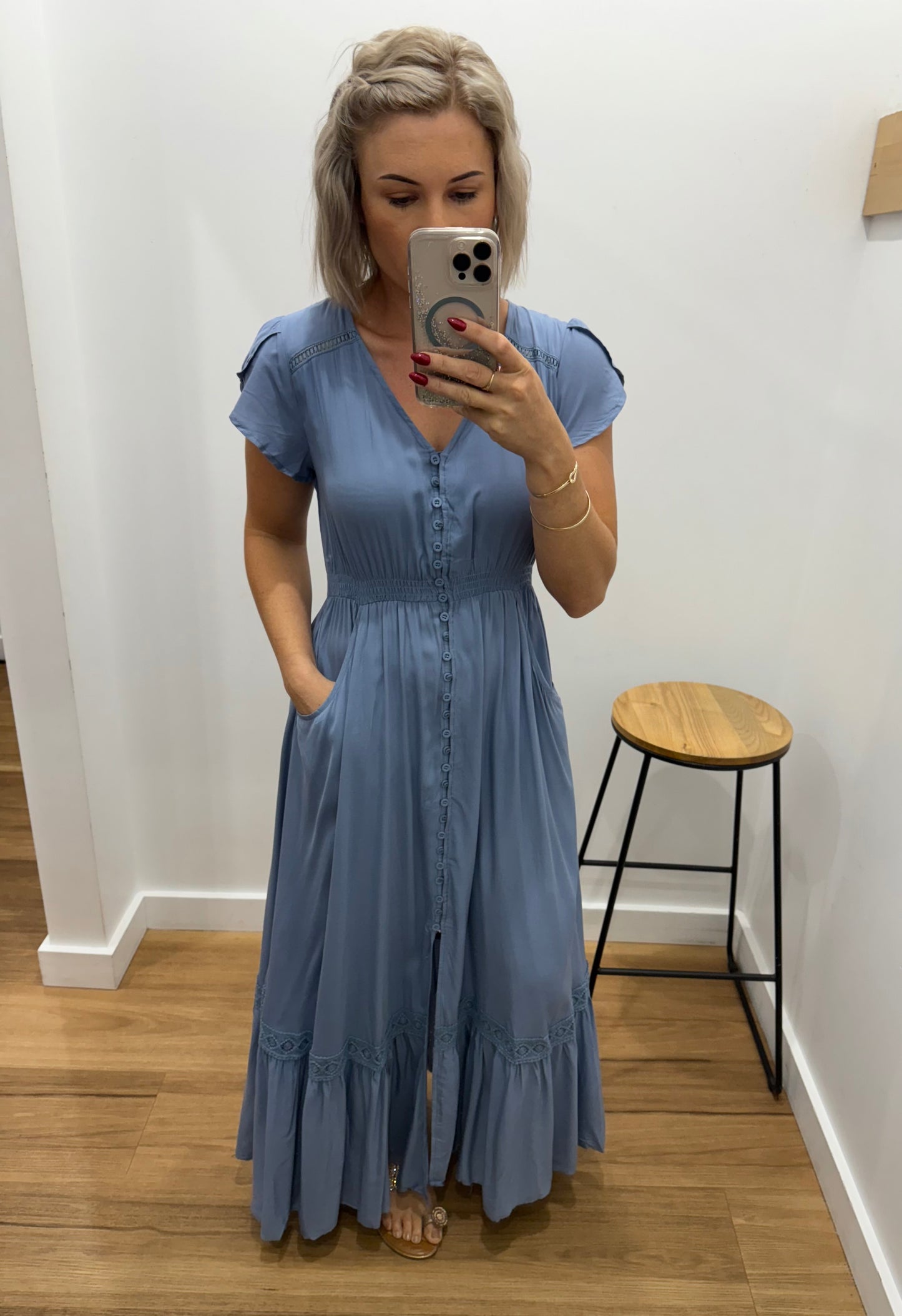 Dazie Maxi Dress -  Blue