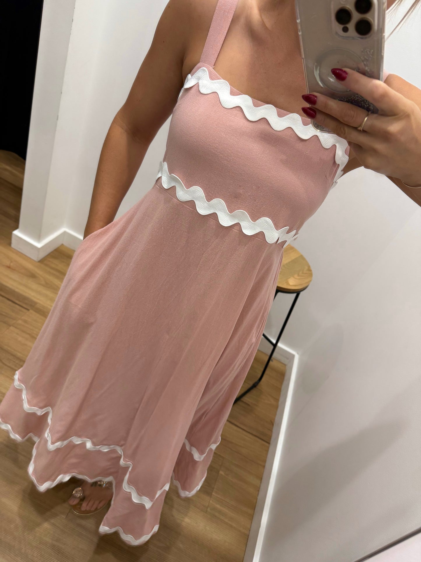 Costa Rica Midi Dress - Pink