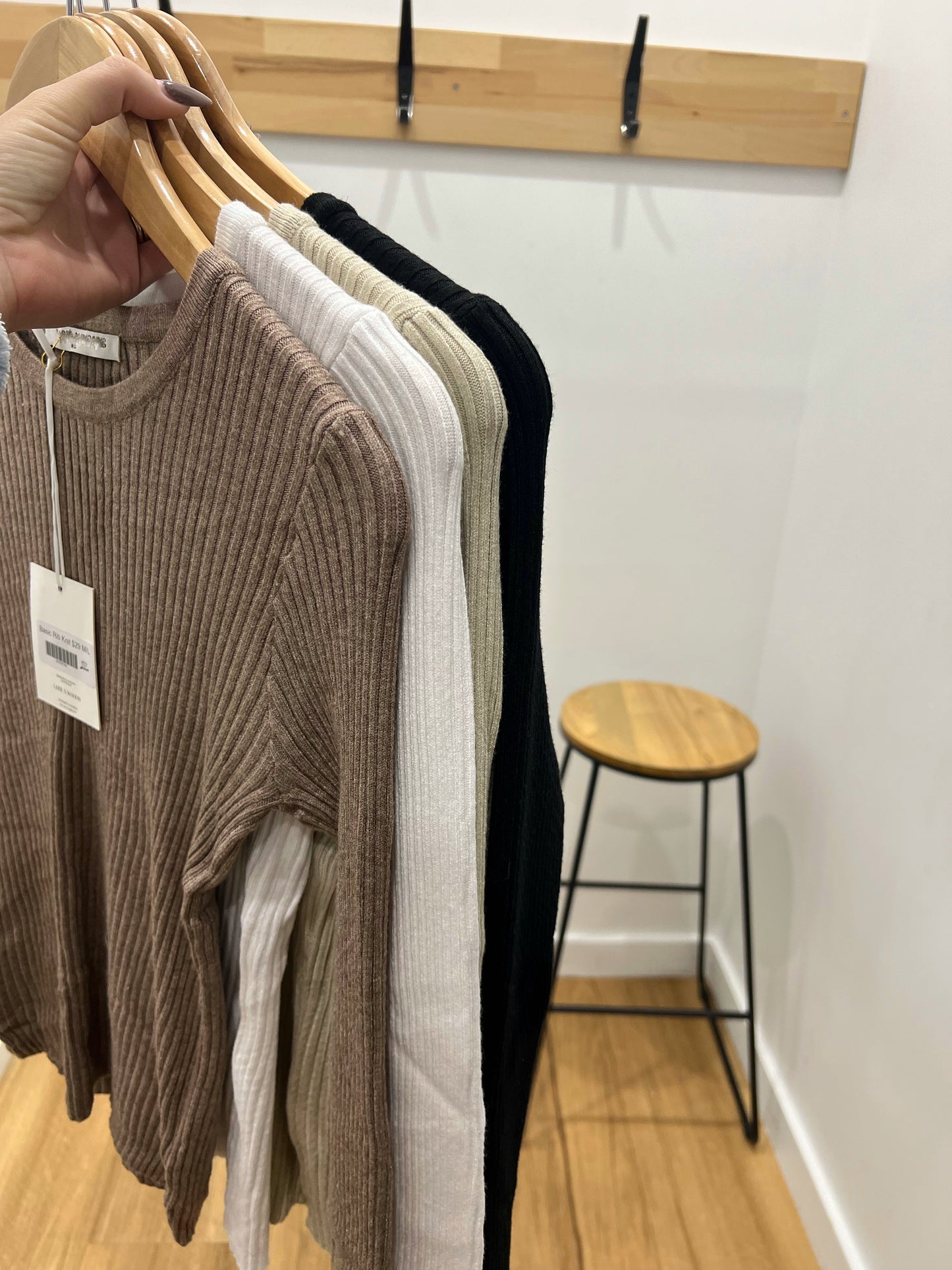 Basic Rib Knit - Mocha