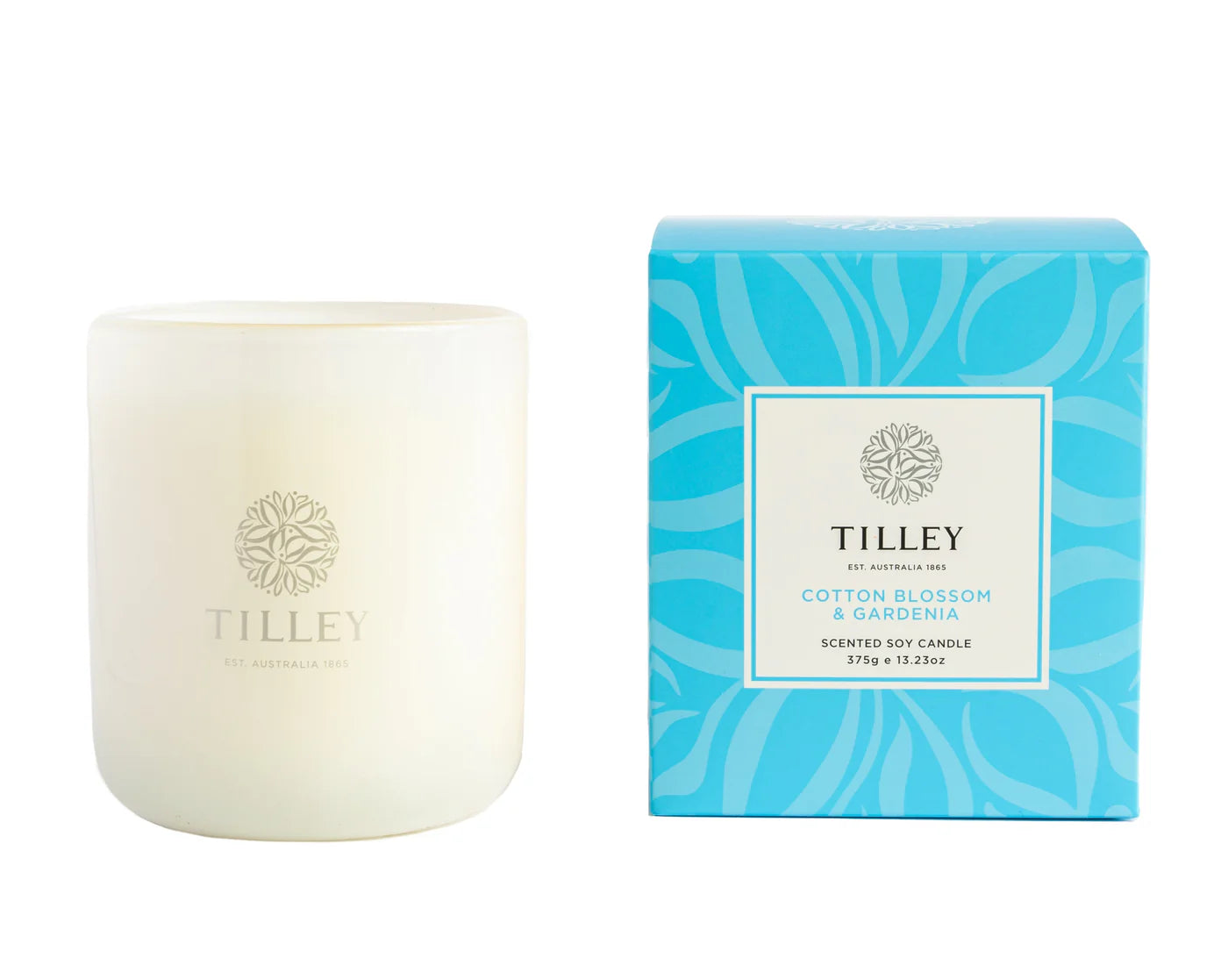 White Cotton Blossom & Gardenia Soy Candle